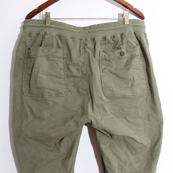 Faherty Field Joggers Pant Surplus Olive Green Tencel Cotton Size XL - Picture 7 of 14